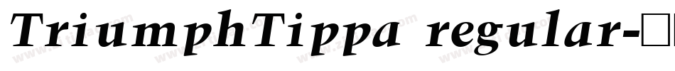 TriumphTippa regular字体转换